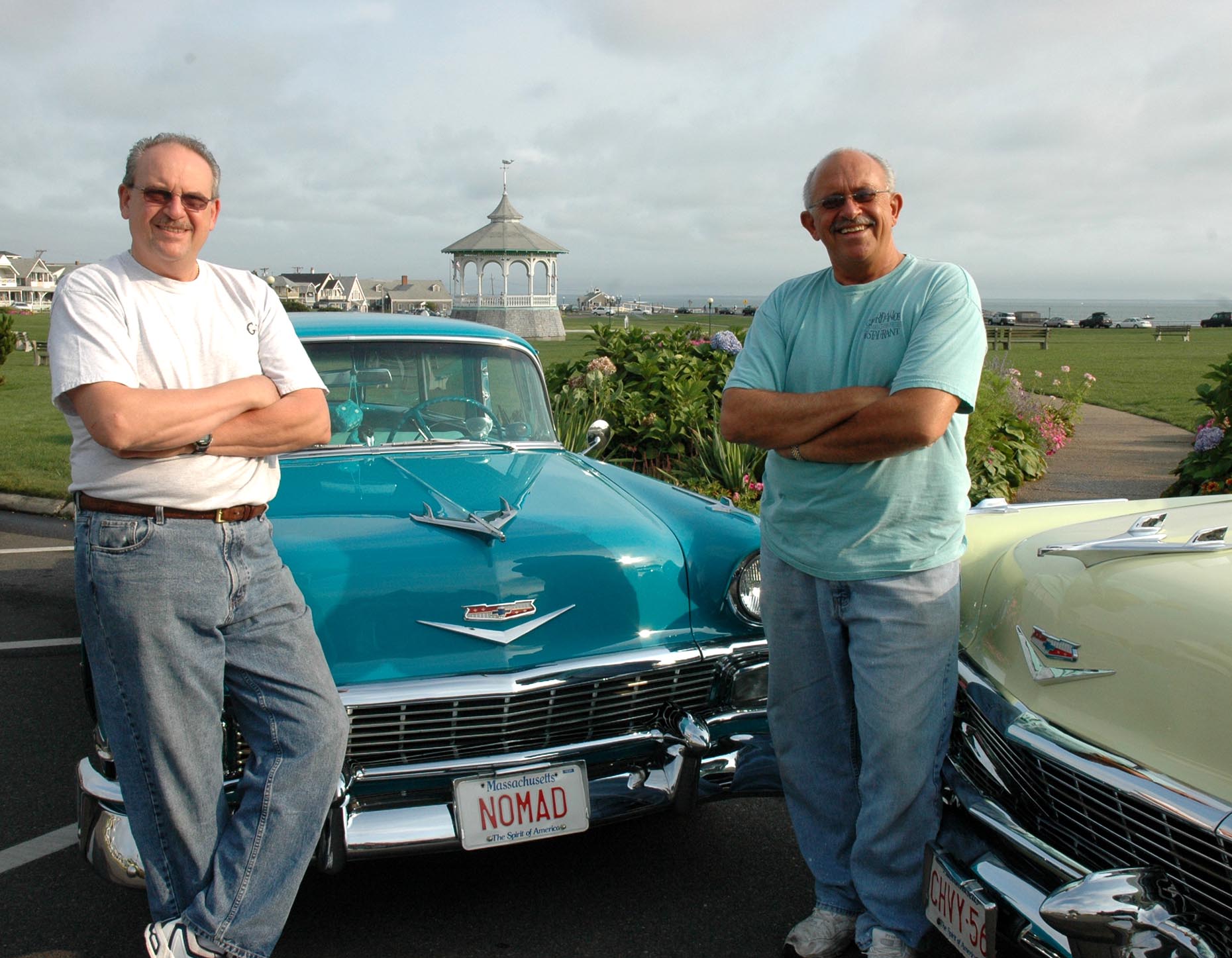 Giordano brothers with Chevys