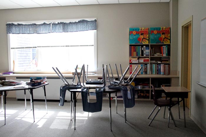 classroom desks chairs