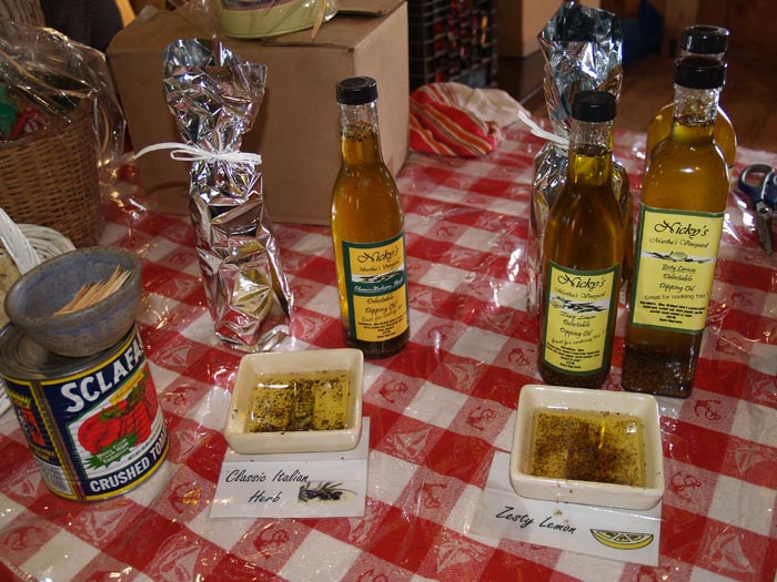 tomatoes dipping oil