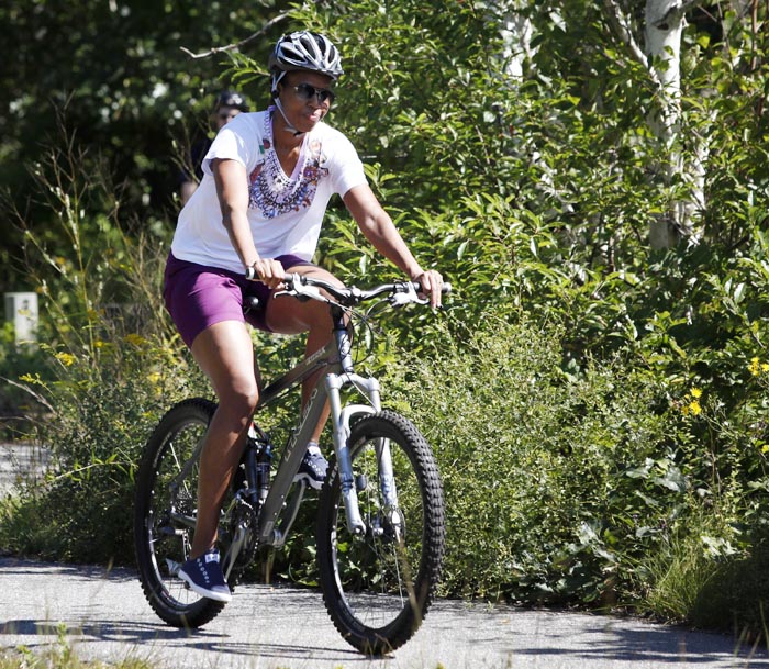 Michelle Obama bicycle