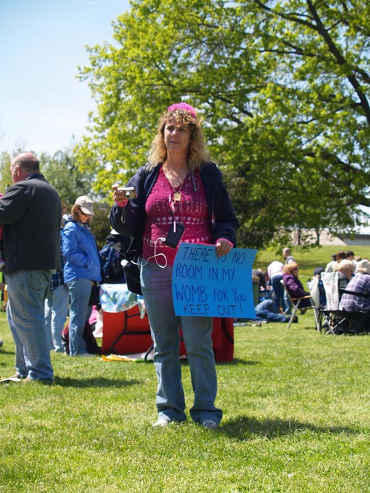 women protester