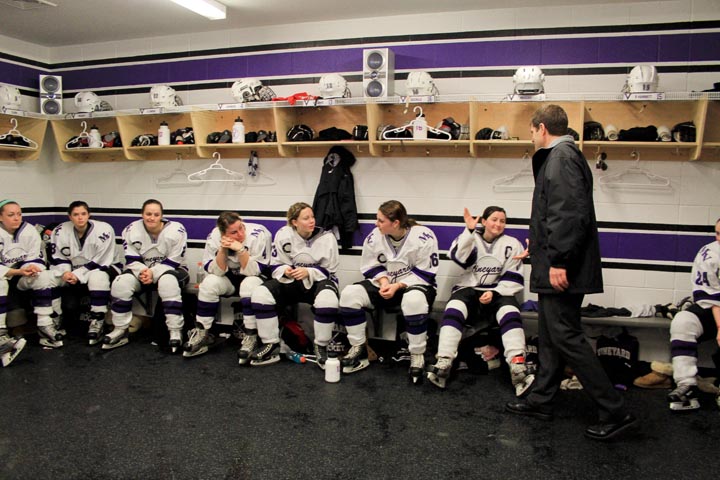John Fiorito Celia Mercier girls hockey
