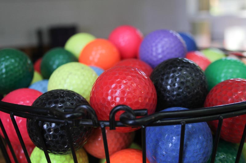 mini golf balls
