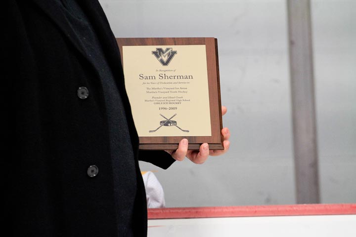 Sam Sherman award plaque