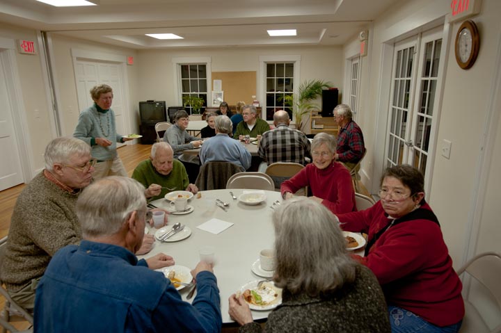 Church potluck meal