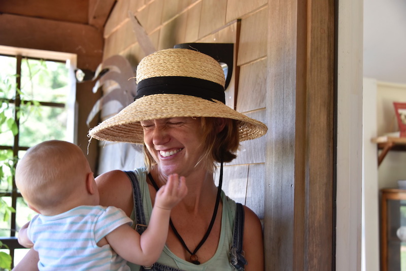 Lily Walter finds that farming with a baby has taught her to slow down.