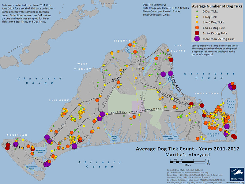 Vineyard Gazette | Ticks | New Maps Document Spread of Ticks