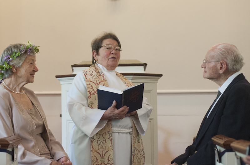 Reverend Arlene Bodge officiated the ceremony.