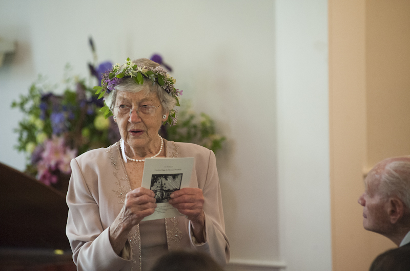 Cynthia read a poem written by her mother.