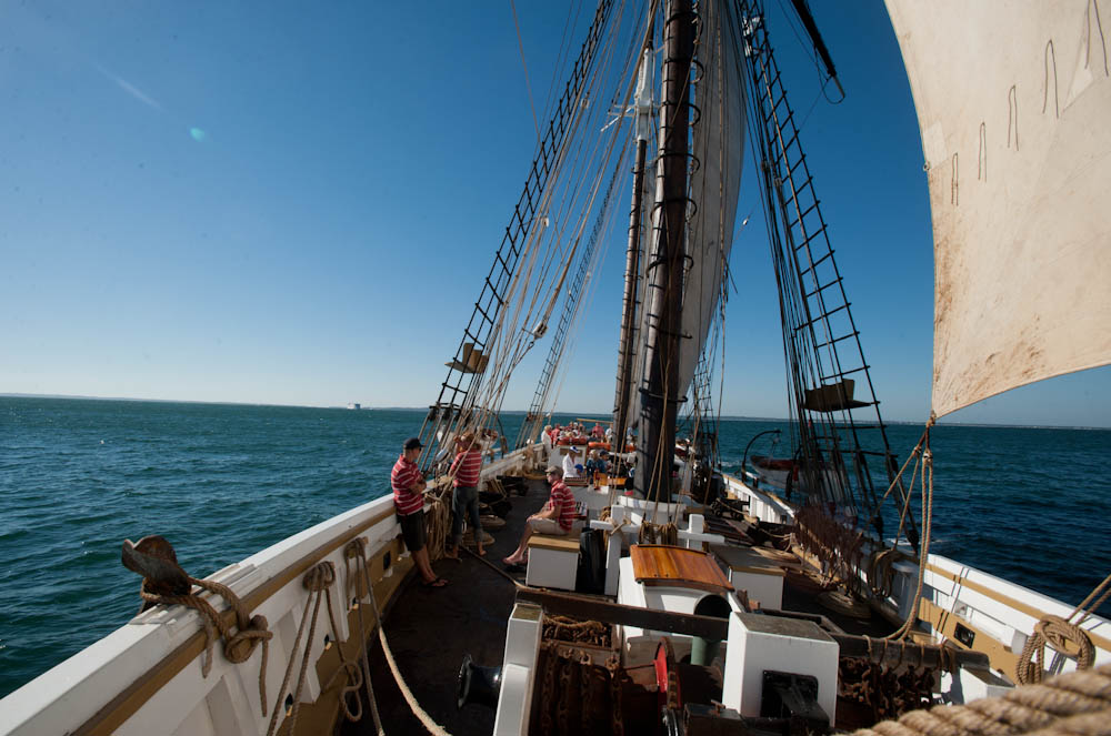 View from the bow.