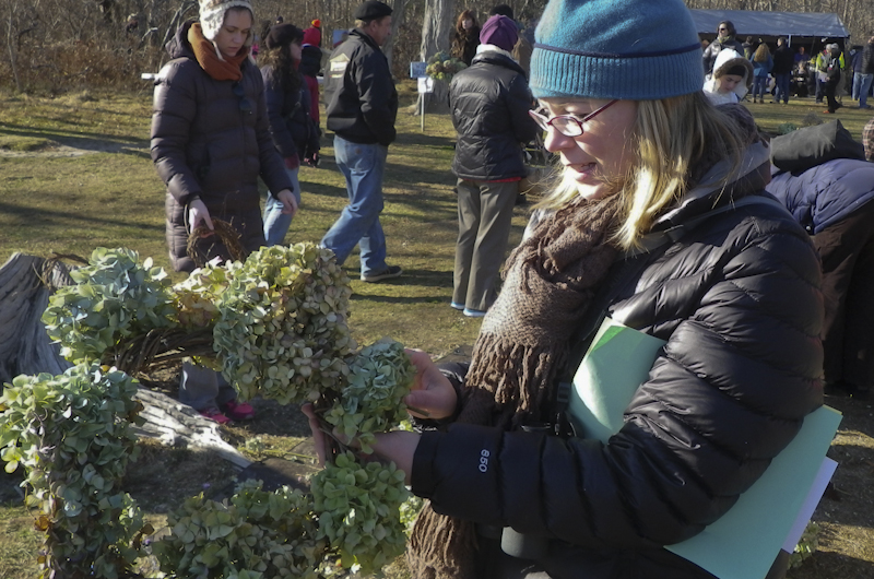 wreath making
