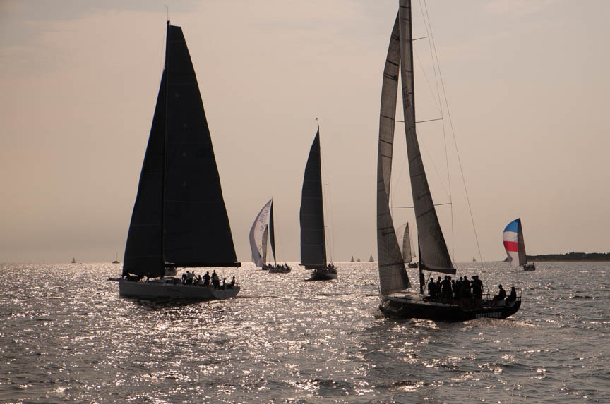 Sailing into the rising sun.