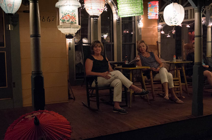 A night of friendship on the porch