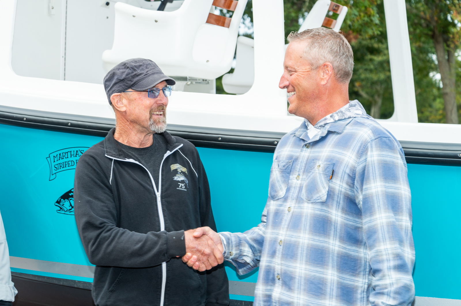 [l-r] David Kadison, Greg Hopkins (Eastern Boats).
