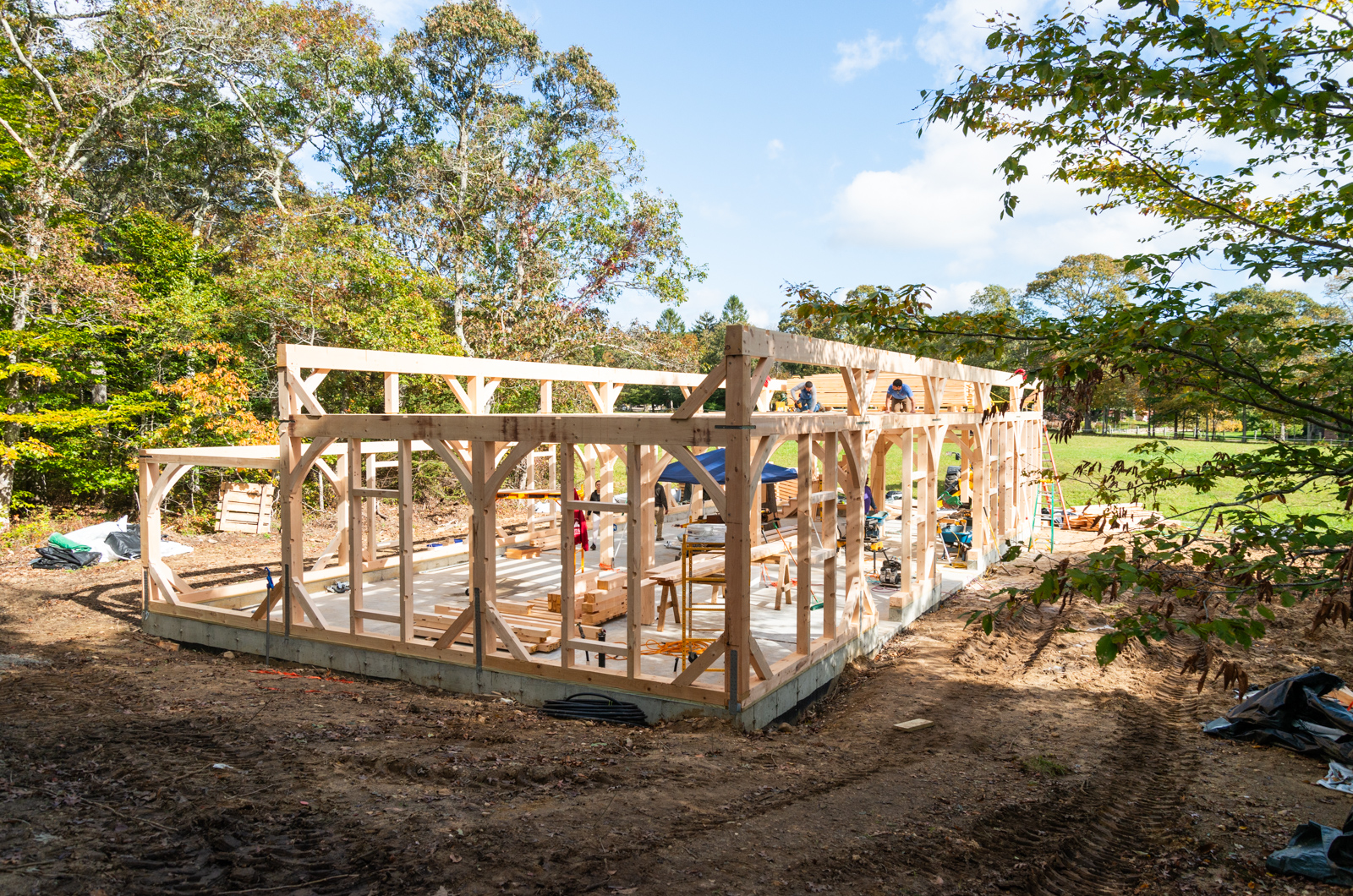Barn and "hub house" are part of phase one of the project.