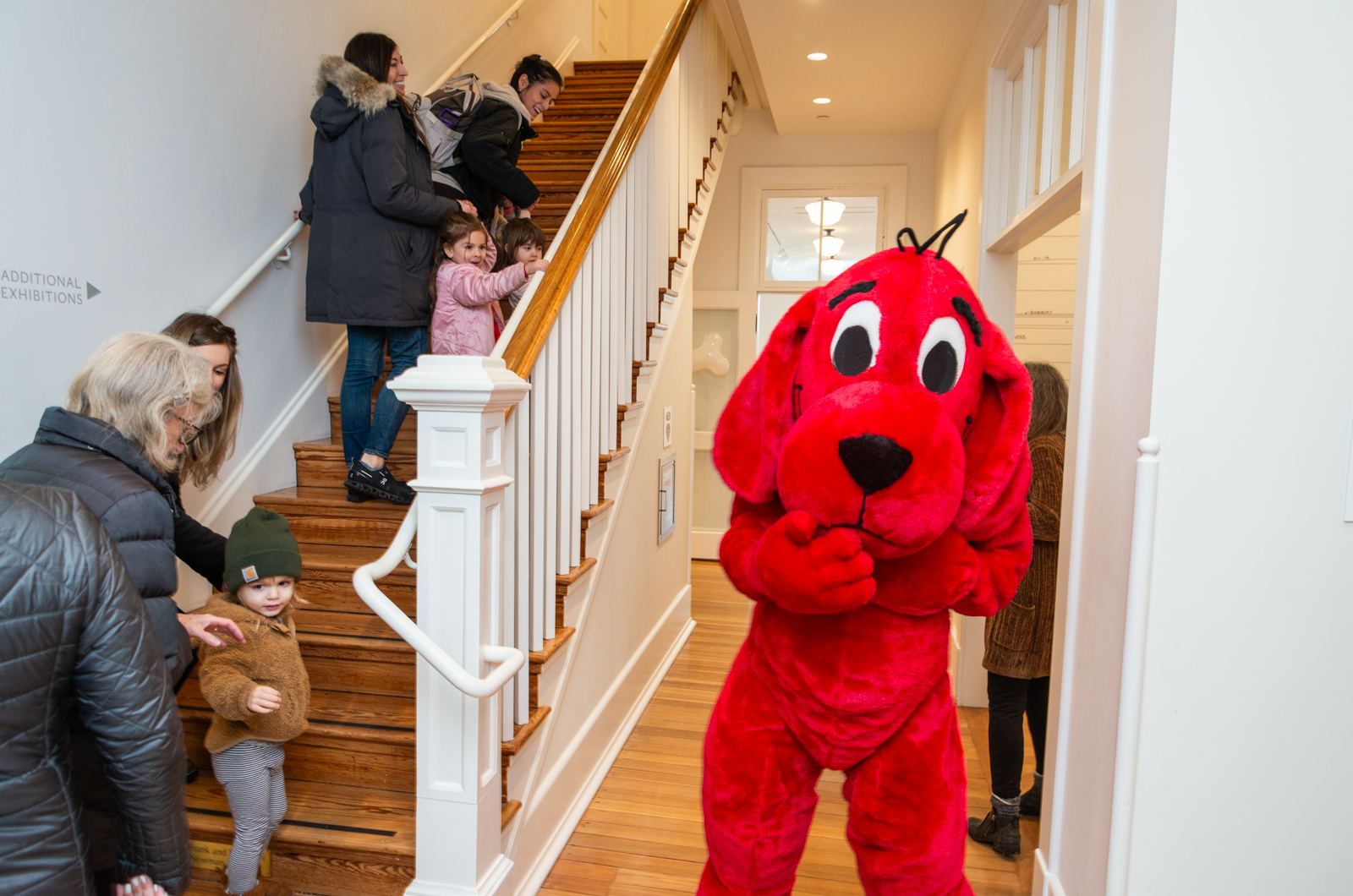 Young guests were excited to see the famous canine.