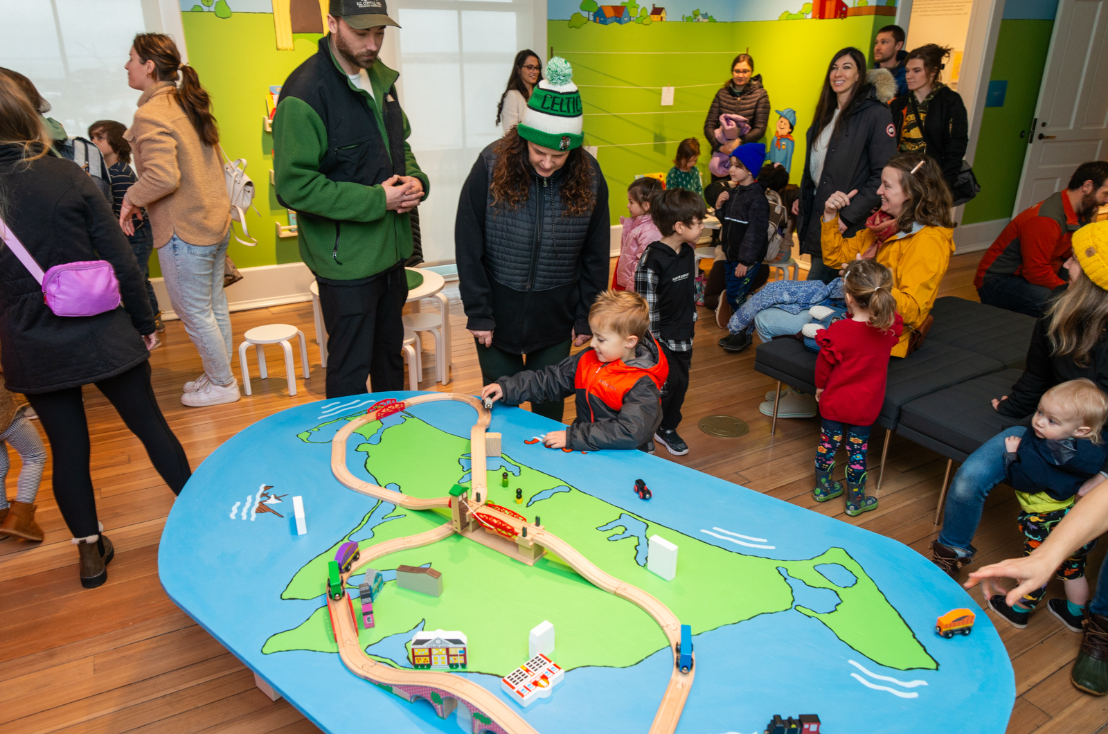 Interactive exhibit thrilled visitors.