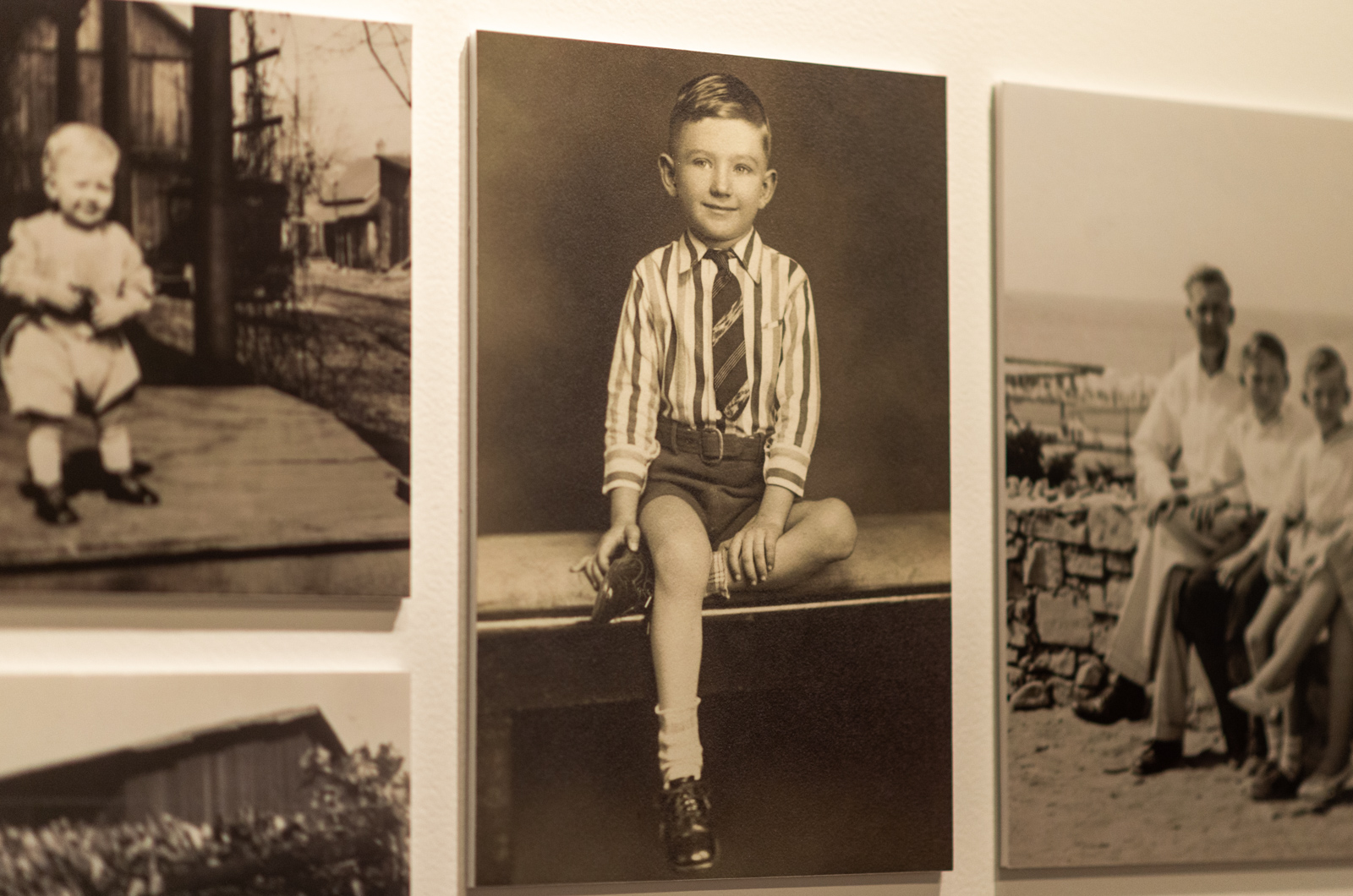 Historical images from Norman Bridwell's life were on display.