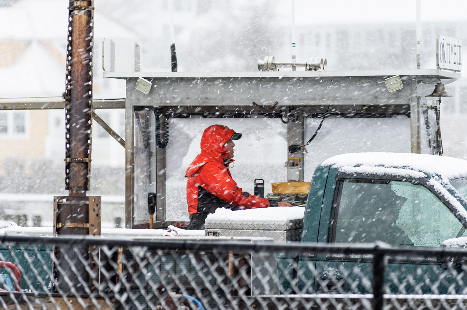 Chappy Ferry captain perseveres in the face of weather.
