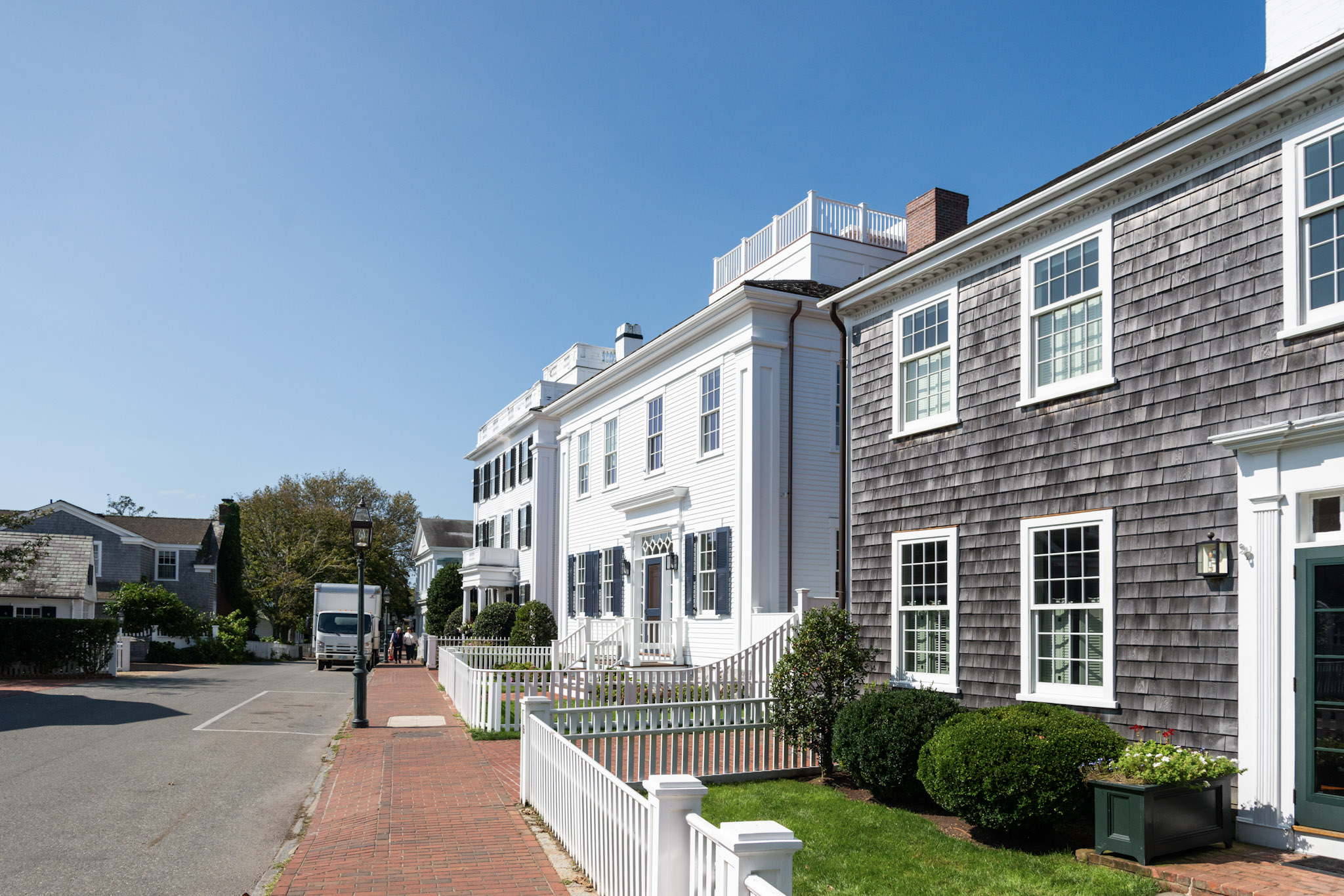 Homes on North Water street in Edgartown.