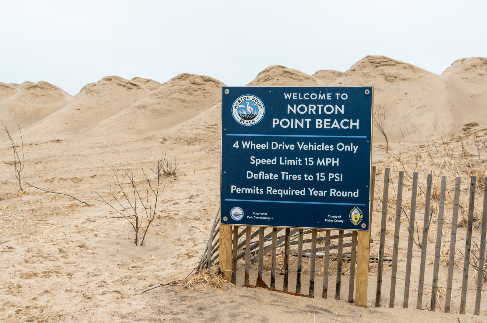 Norton Point Beach entrance.