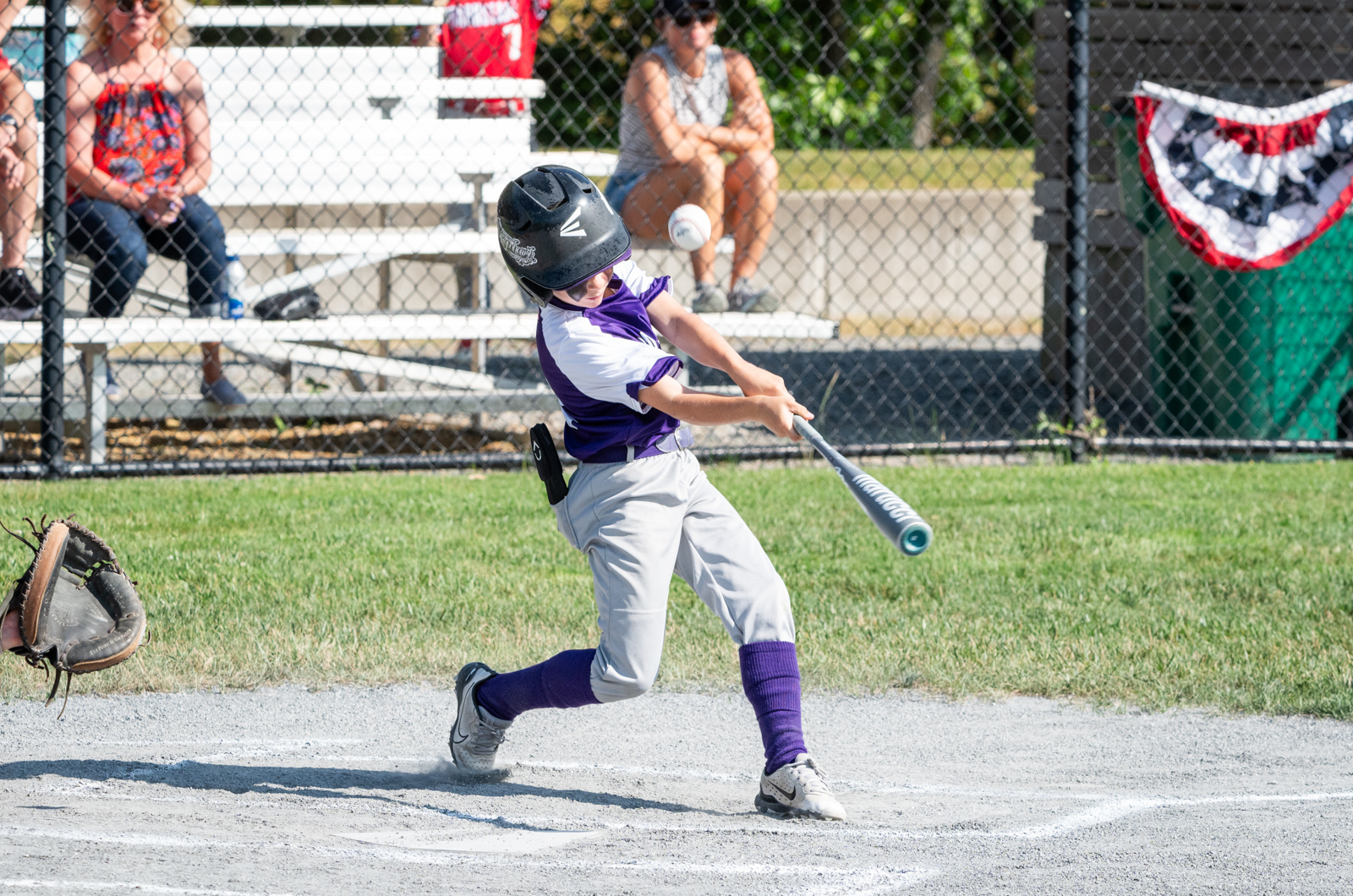 Emmett Sylva at bat.
