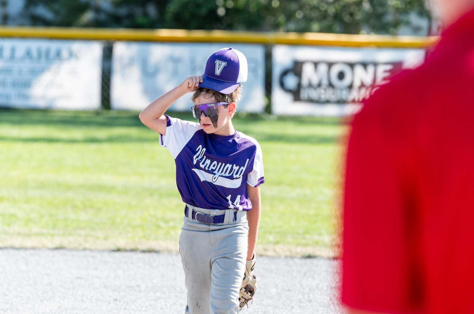 Cole Metell is glad the inning is over.