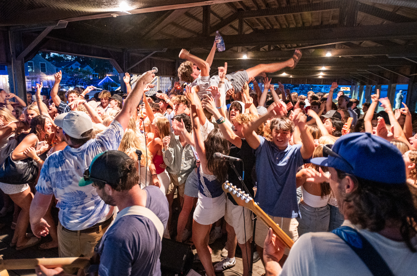 The wharf is rocking.