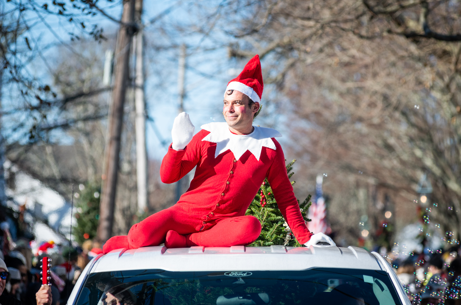 Elf on a shelf or man on a van?