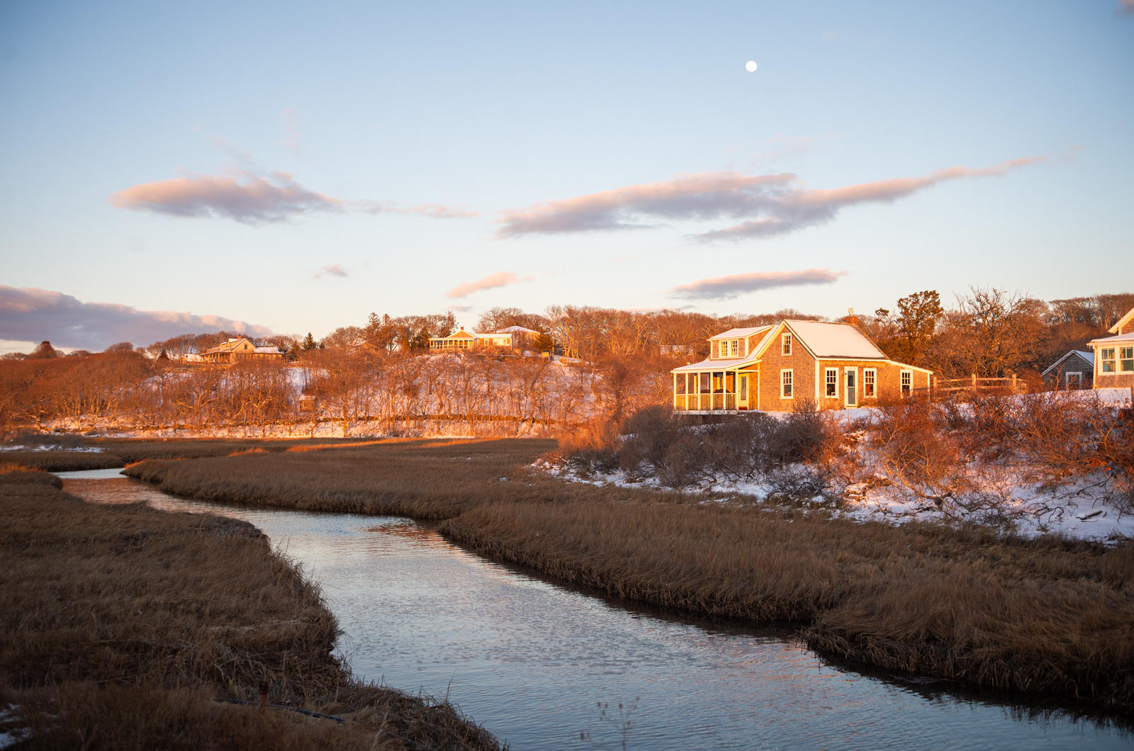 Menemsha Creek at the end of the day.