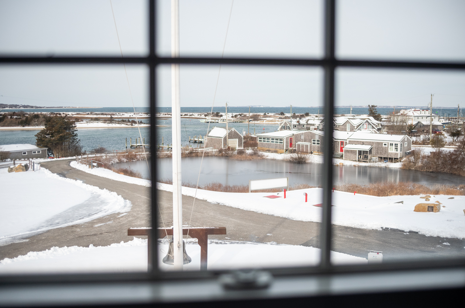 The view of Menemsha from the Coast Guard station.