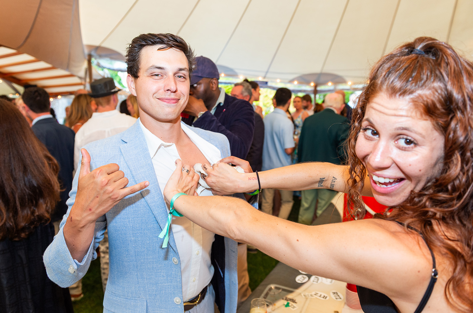 Stop by The Ritz booth for a temporary tattoo.