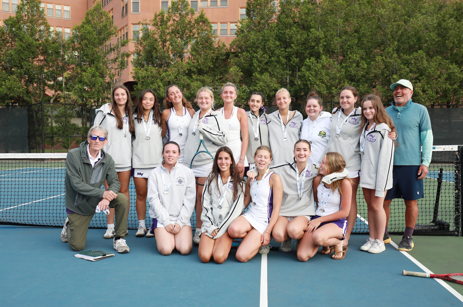 The 2025 MVRHS Girls Tennis Team.