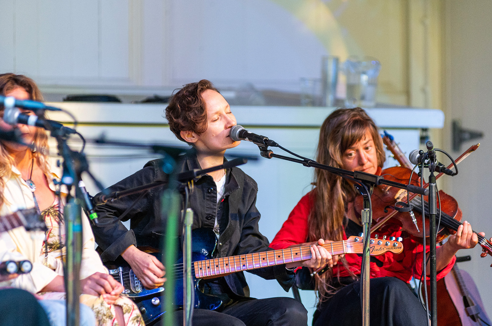 Lilah Larson plays with Nina Violet on violin.