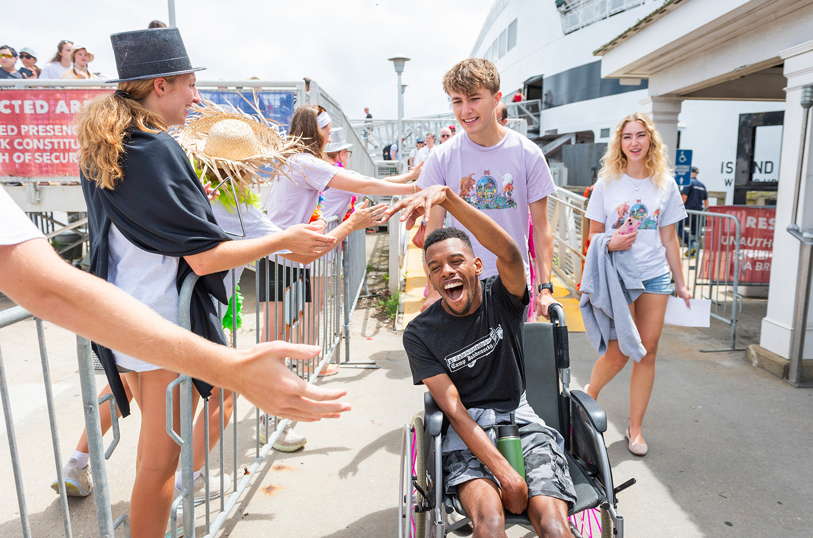 High-fives all around.