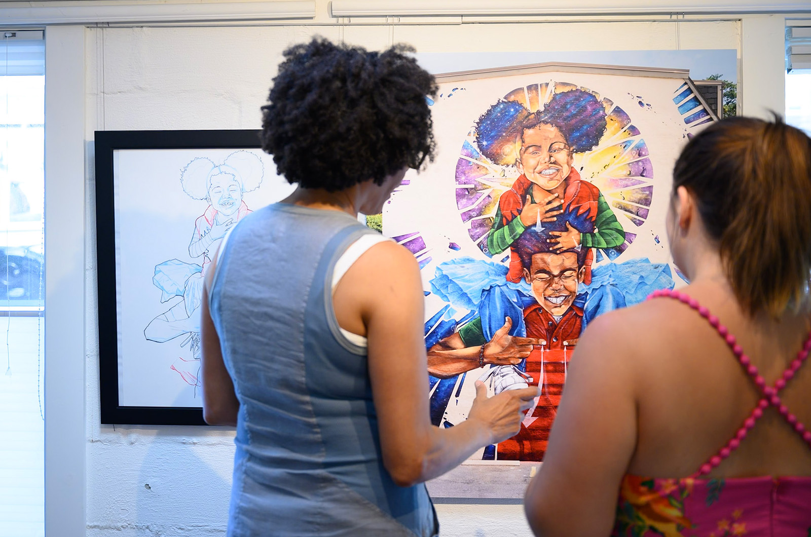 Valerie Francis (left) is the owner of Knowhere Art Gallery.