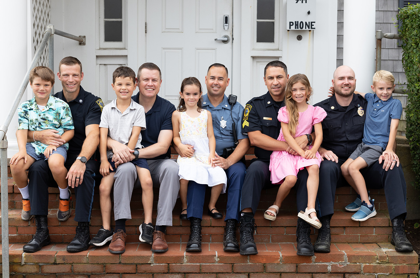 2024 - From left: Seth Harlow and Gunner, James Hagerty and William, Dustin Shaw and Lowen, Jeff LaBell and Lark, Tim Millerick and Julian.