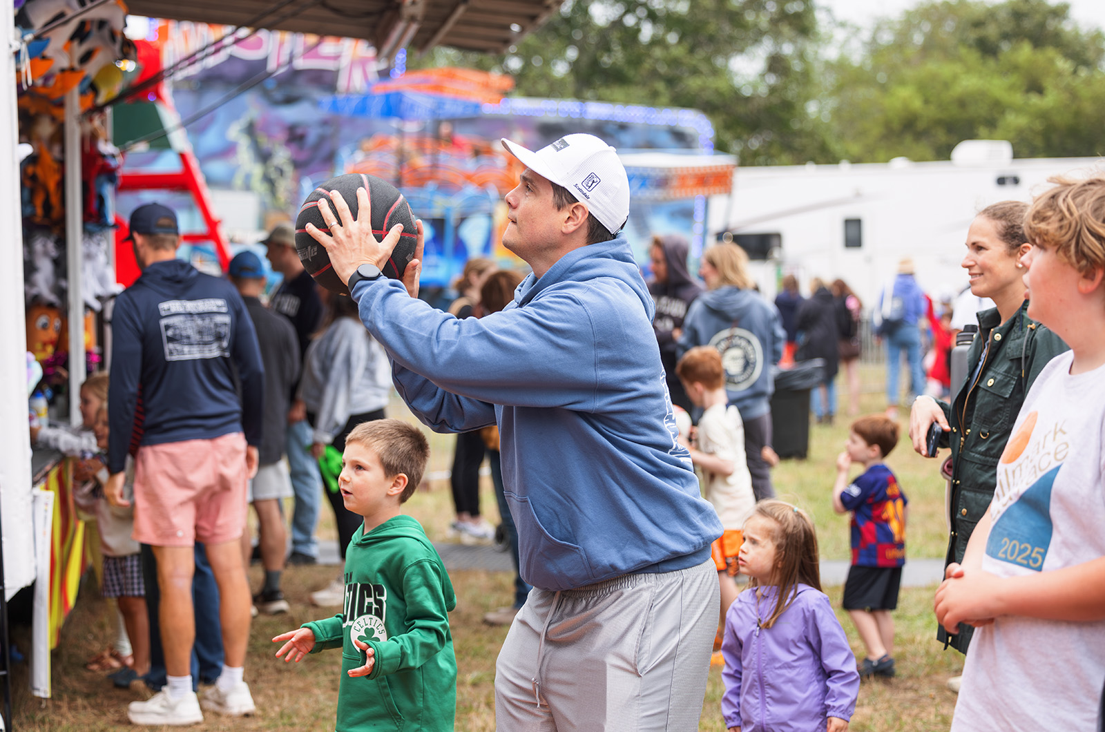 Games in the midway are not just for kids.