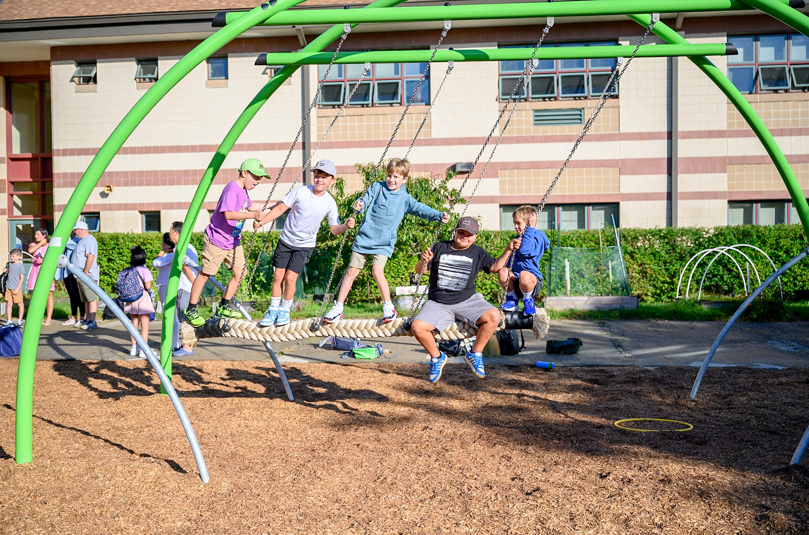 Some students can not wait for recess.