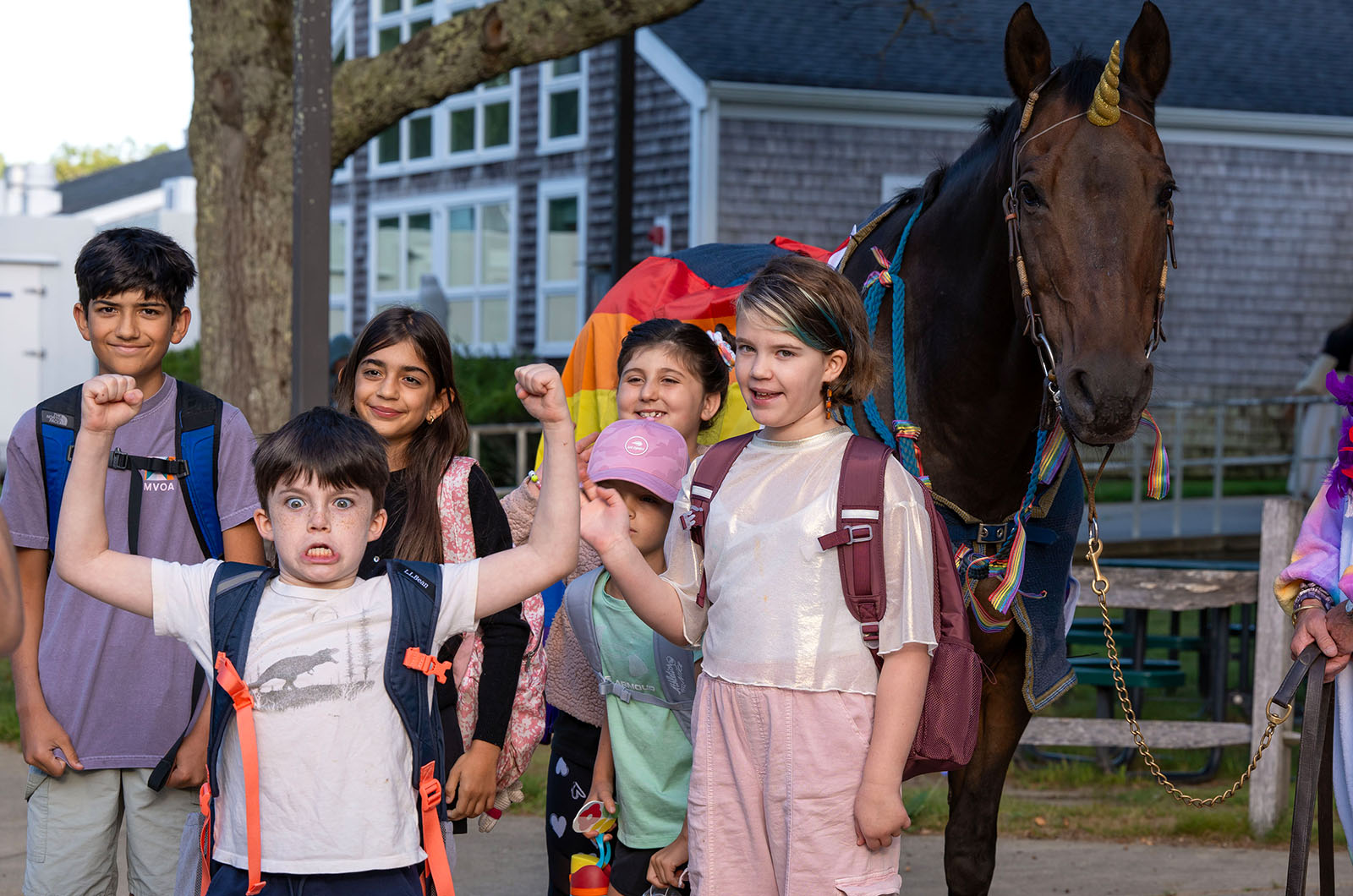 Only West Tisbury could boast a unicorn appearance.