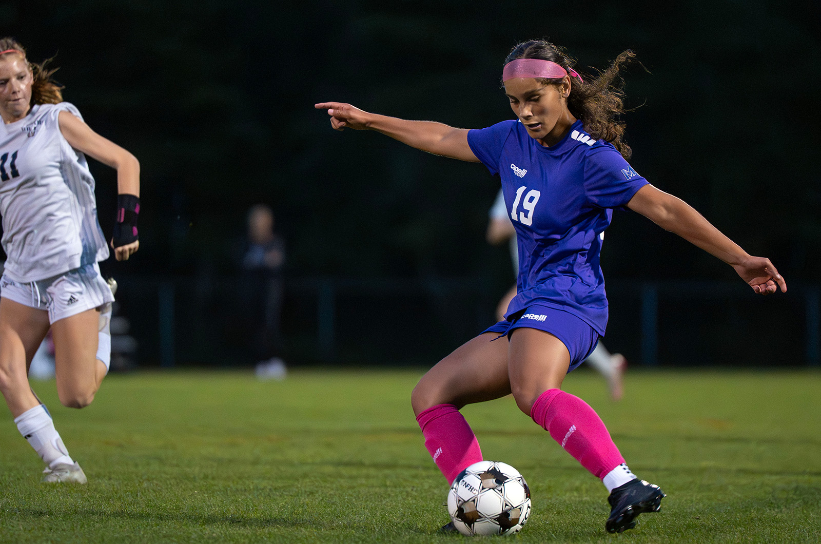 Controlling the ball.