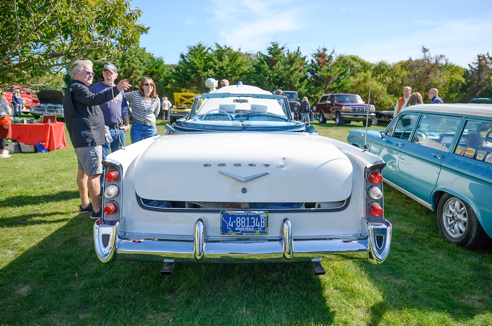 Car enthusiasts from around the island and beyond gathered to appreciate the vehicles.
