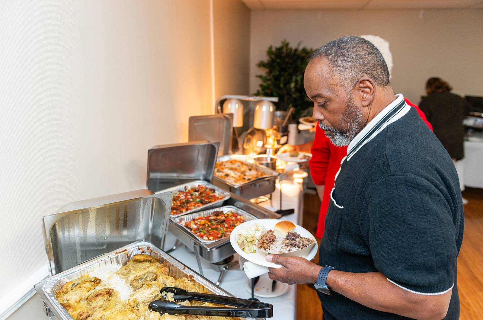 Guests chose between a wide array of island cuisine.