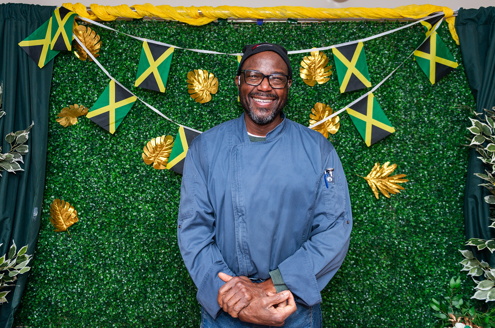 Chef Deon Thomas is known on the Vineyard for Caribbean cuisine.