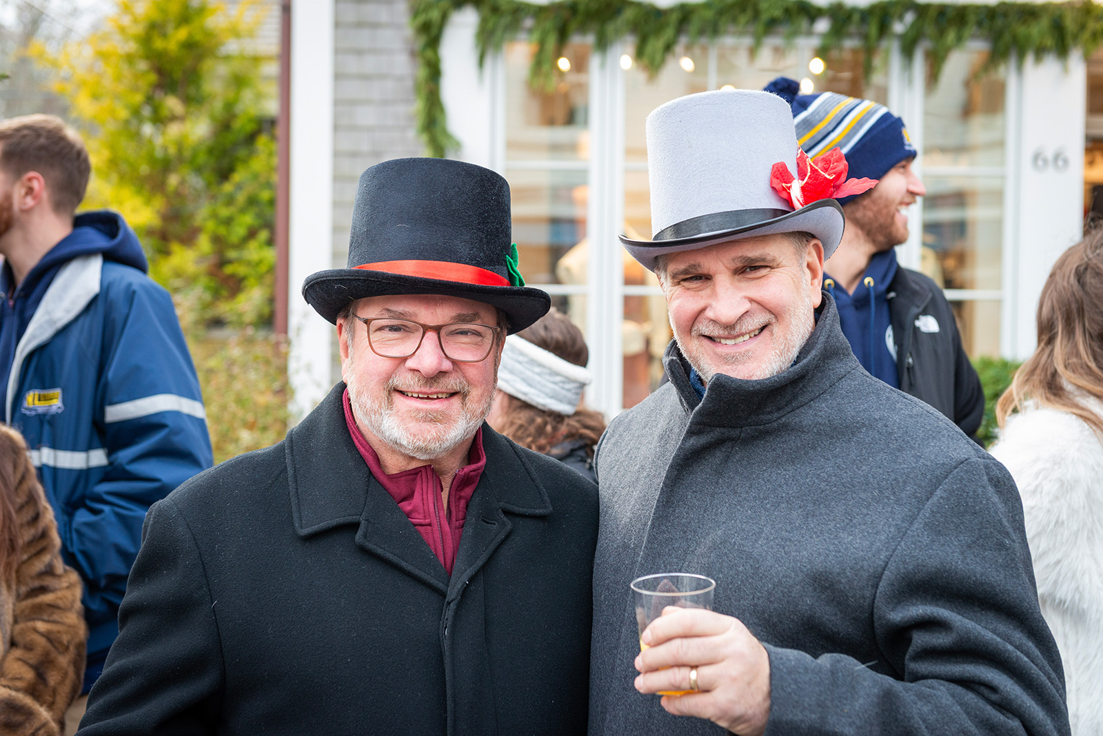 Bob and Matt Gordon stepped out in style.
