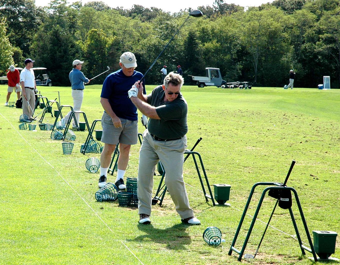 golfing