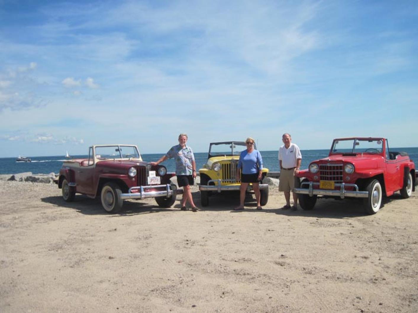 Tom Dresser Carol Slocum Bob King jeepsters beach