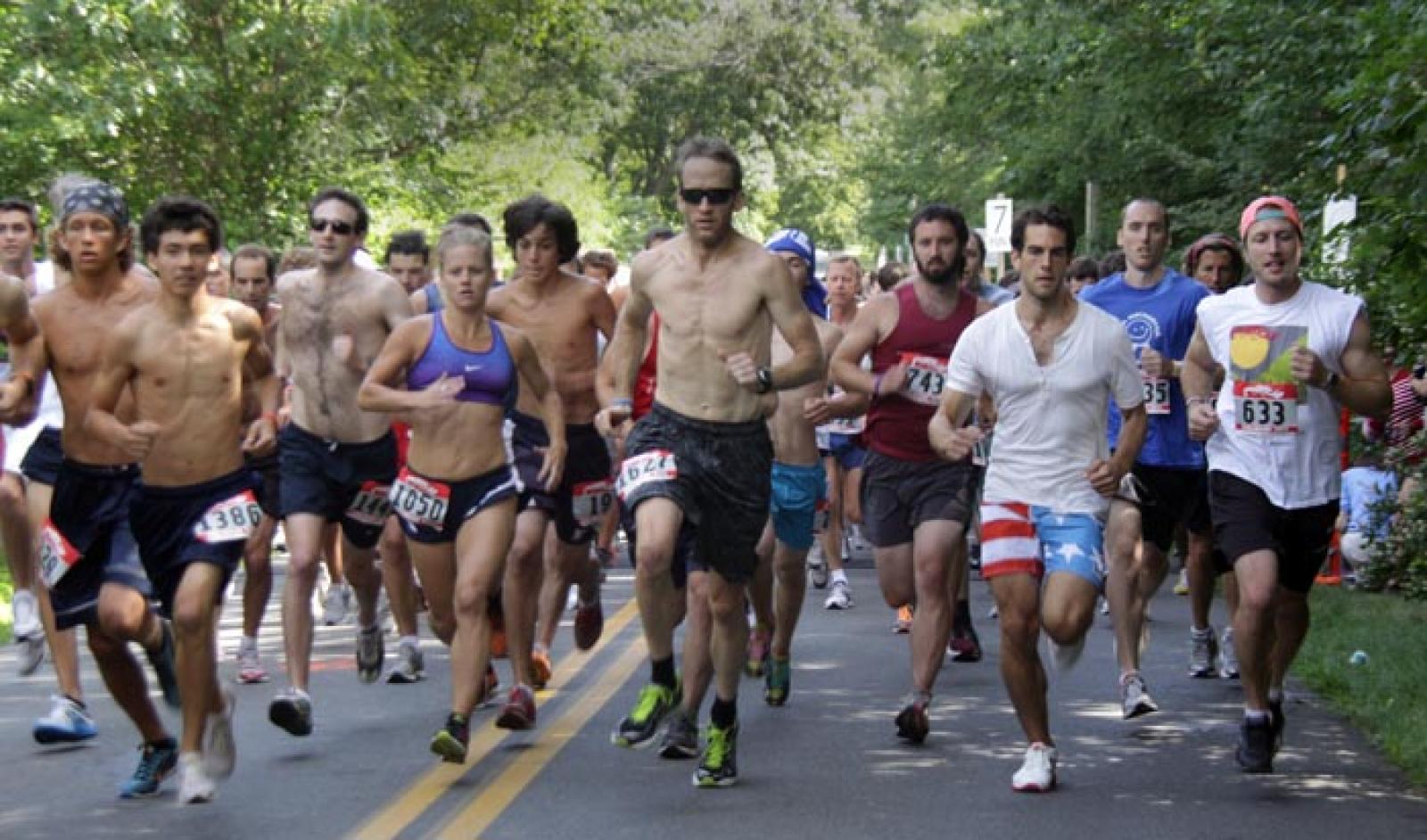 Chilmark road race start