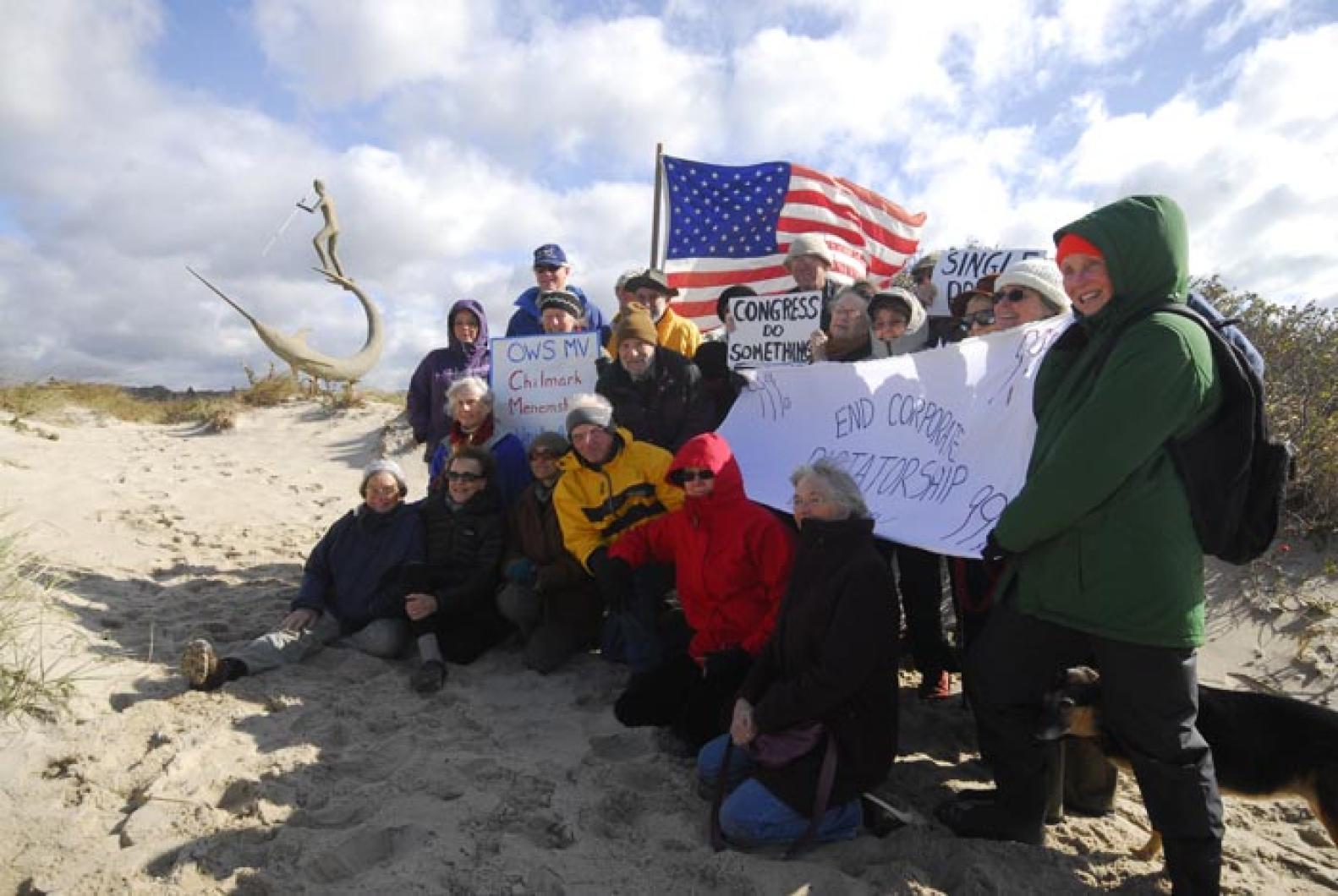 OWS Occupy Wall Street Menemsha protesters