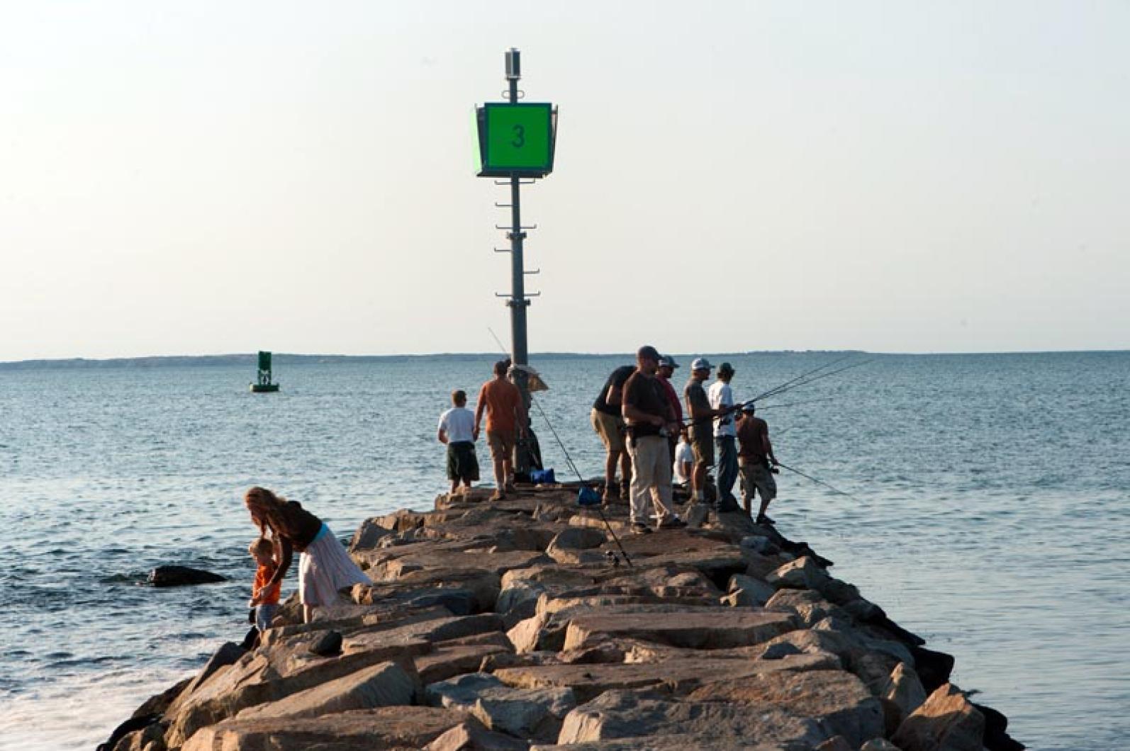 Fishing on Menemsha jetty
